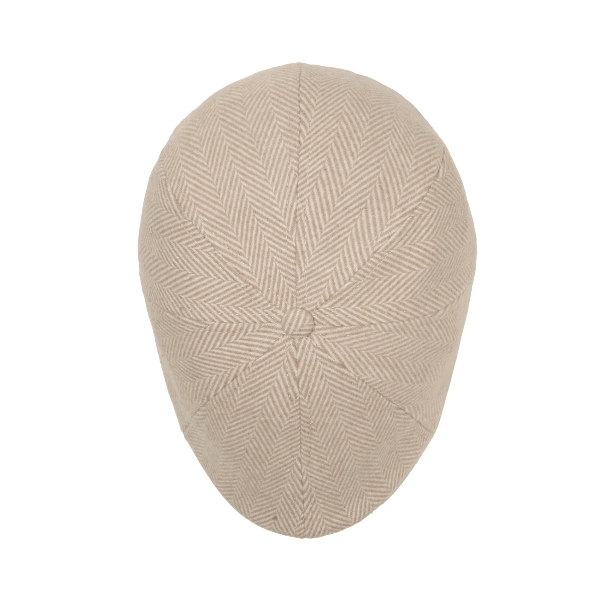 The 8 Panel Irish Boston Scally Cap - White Herringbone - Image 7