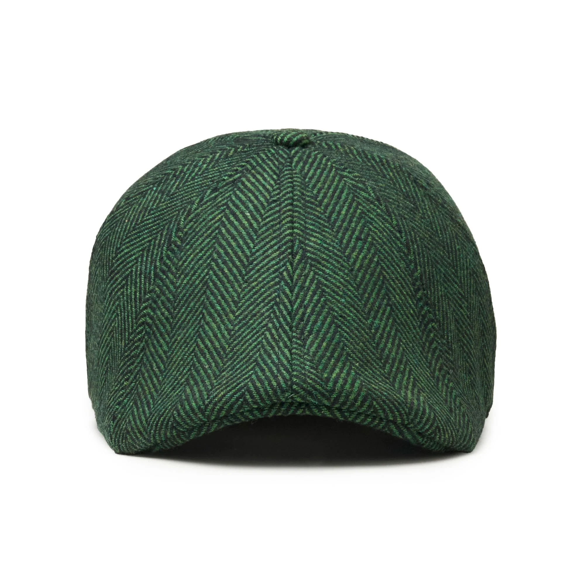 The 8-Panel Irish Boston Scally Cap - Green Herringbone - Image 5