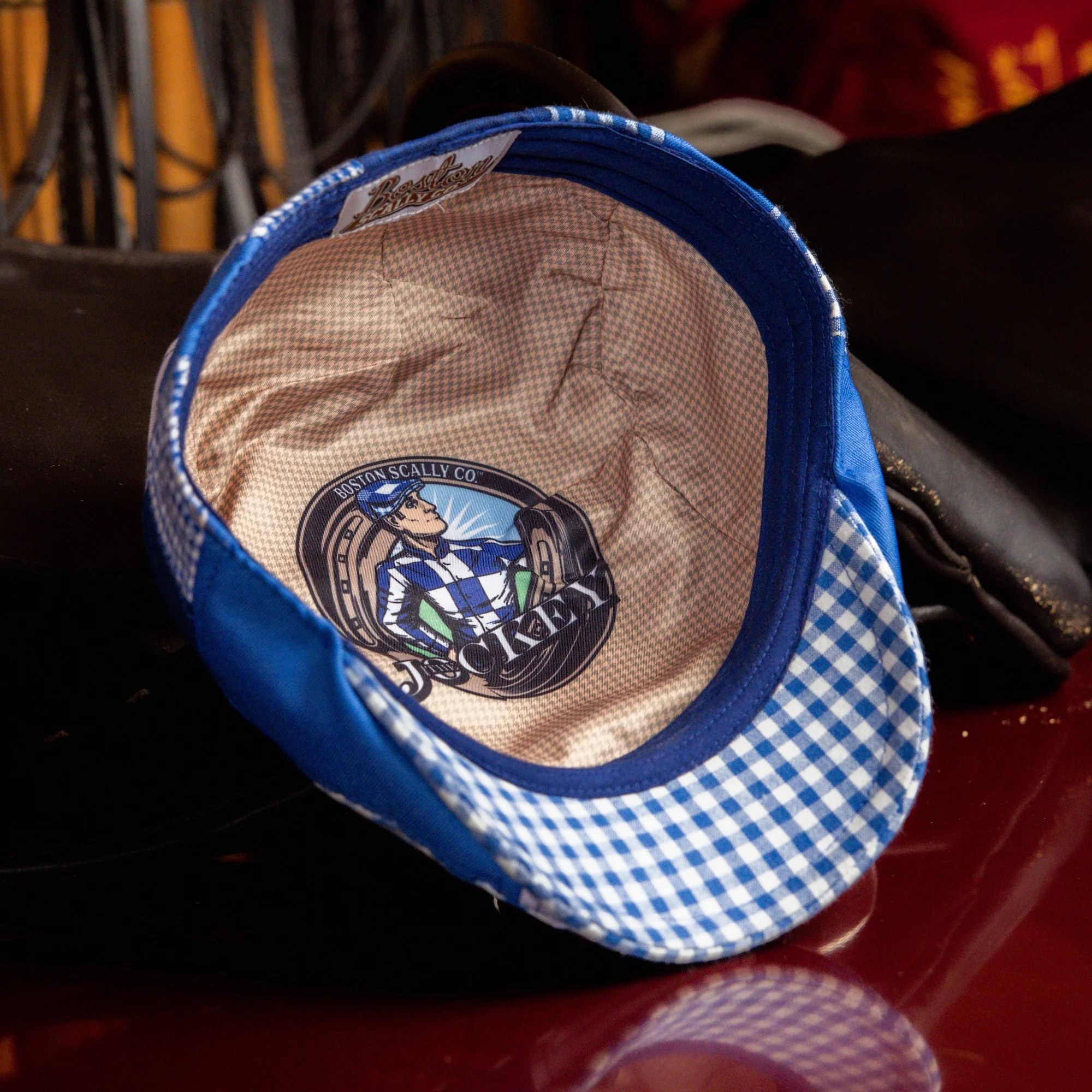 The Jockey Boston Scally Cap - Blue Patchwork - Image 12