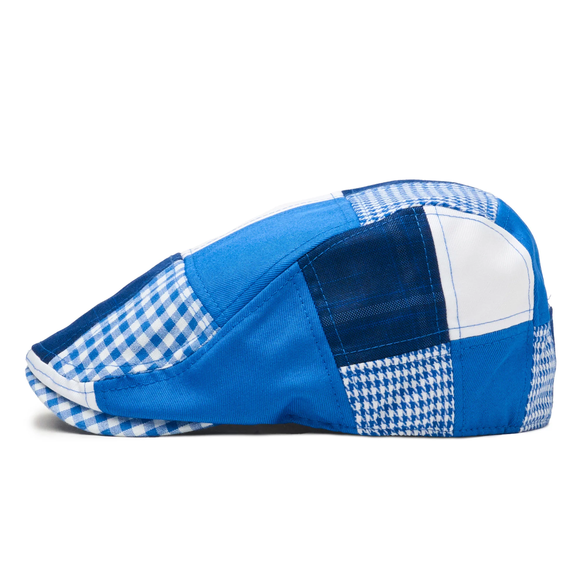 The Jockey Boston Scally Cap - Blue Patchwork - Image 8