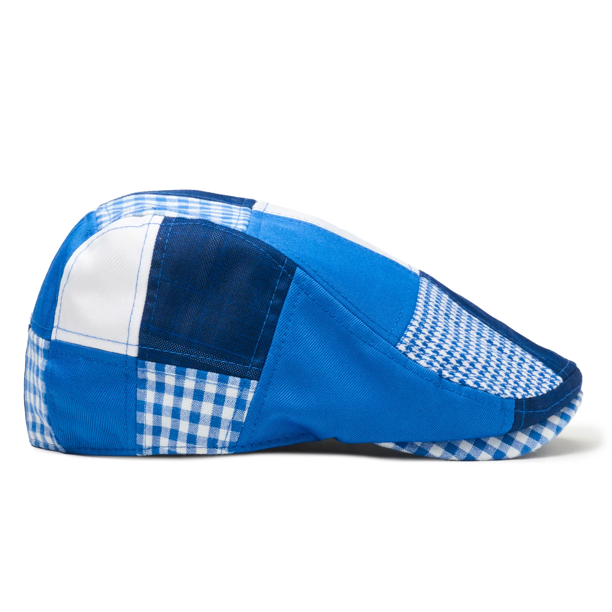 The Jockey Boston Scally Cap - Blue Patchwork - Image 9