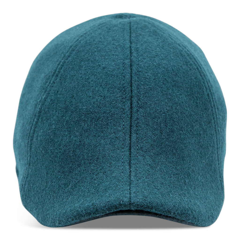 The Kenmore Boston Scally Cap - Slate Blue and Black Leather Brim - Image 4