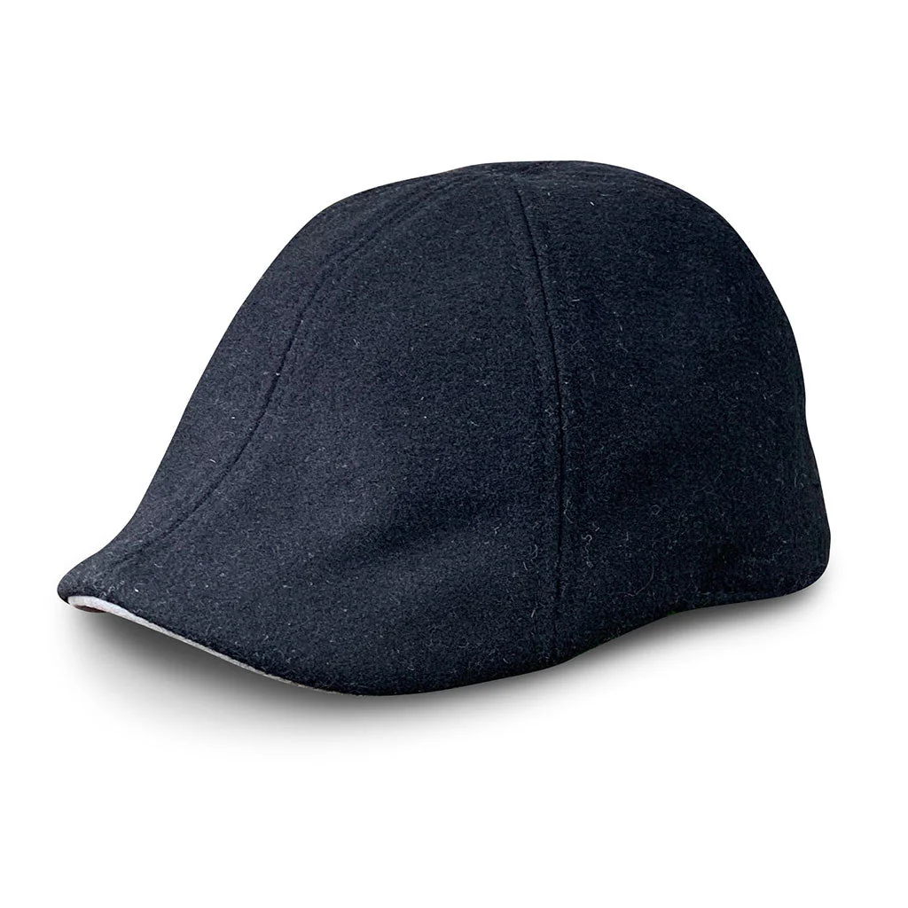 The Kenmore Boston Scally Cap - Coolidge Black & Grey Brim - Image 3