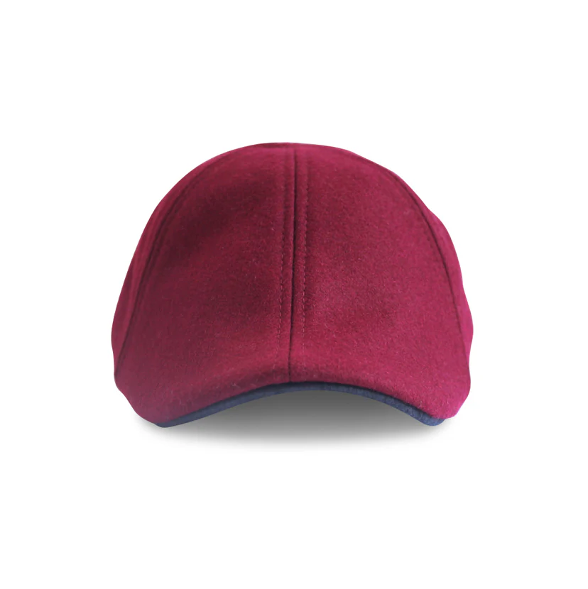 The Kenmore Boston Scally Cap - Crimson & Black Brim - Image 3