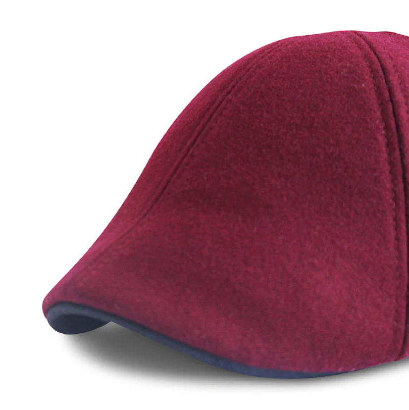 The Kenmore Boston Scally Cap - Crimson & Black Brim - Image 4