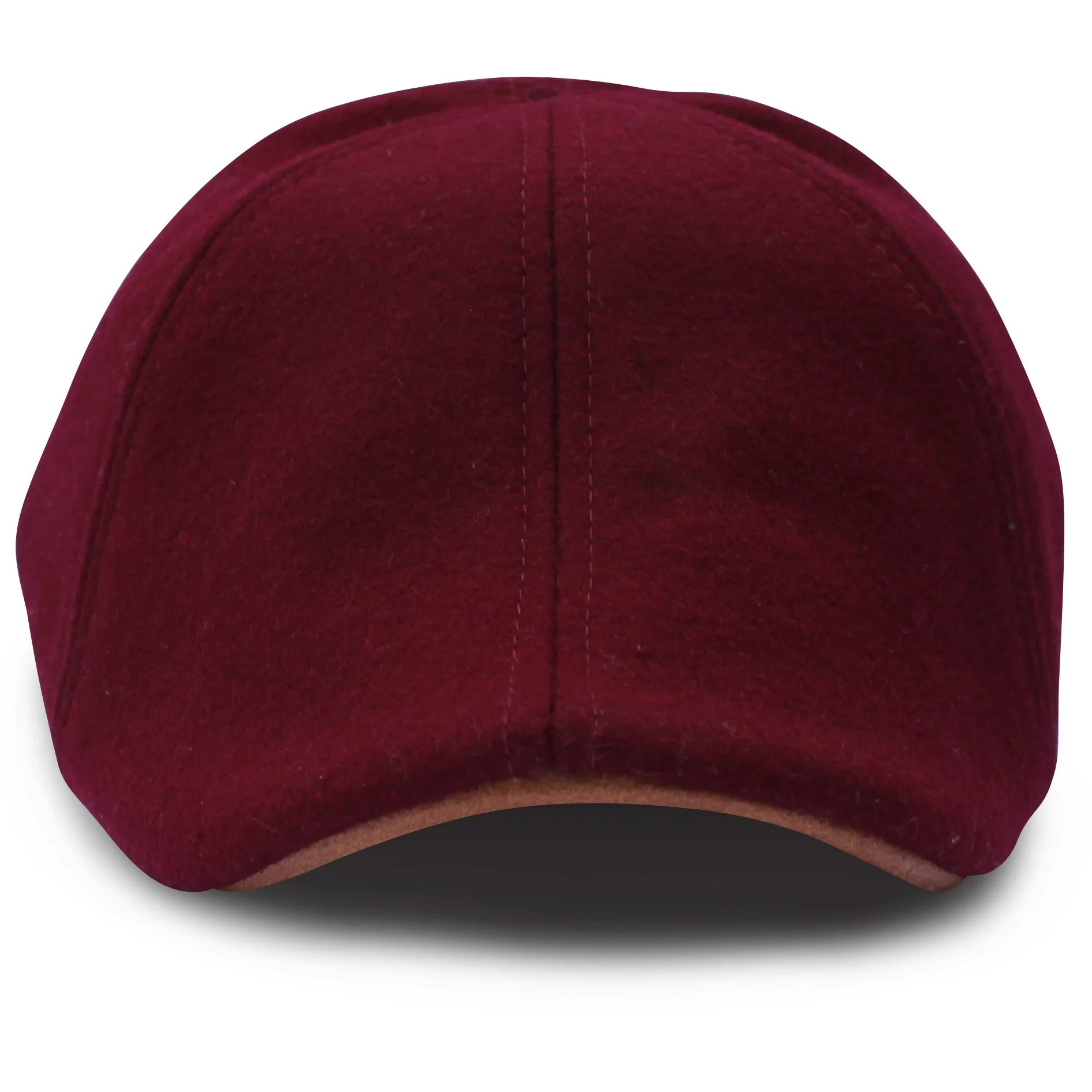 The Kenmore Boston Scally Cap - Crimson & Brown Brim - Image 3