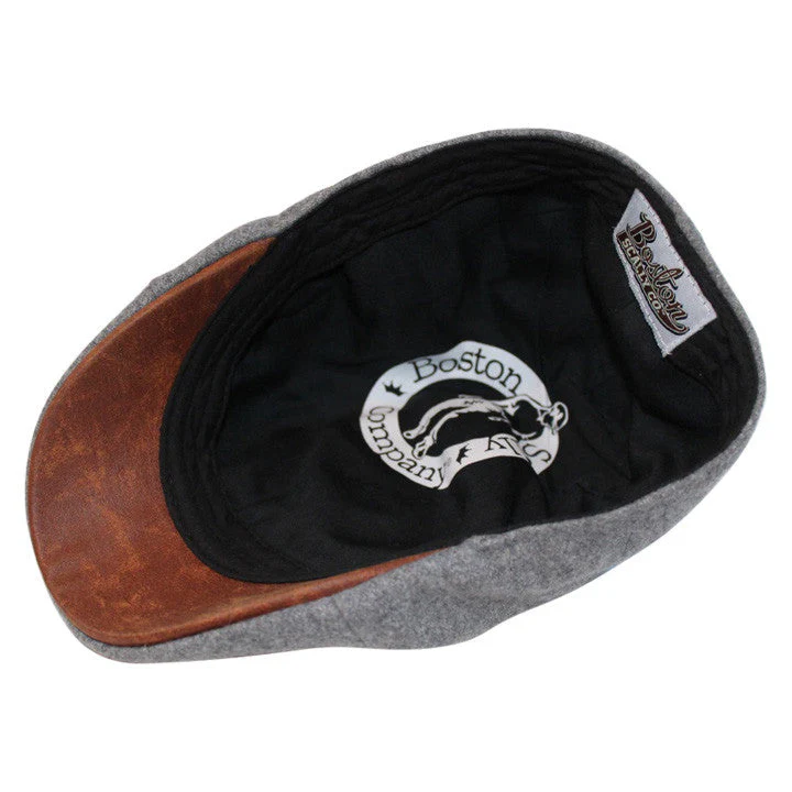 The Kenmore Boston Scally Cap - Allston Grey & Brown Brim - Image 4