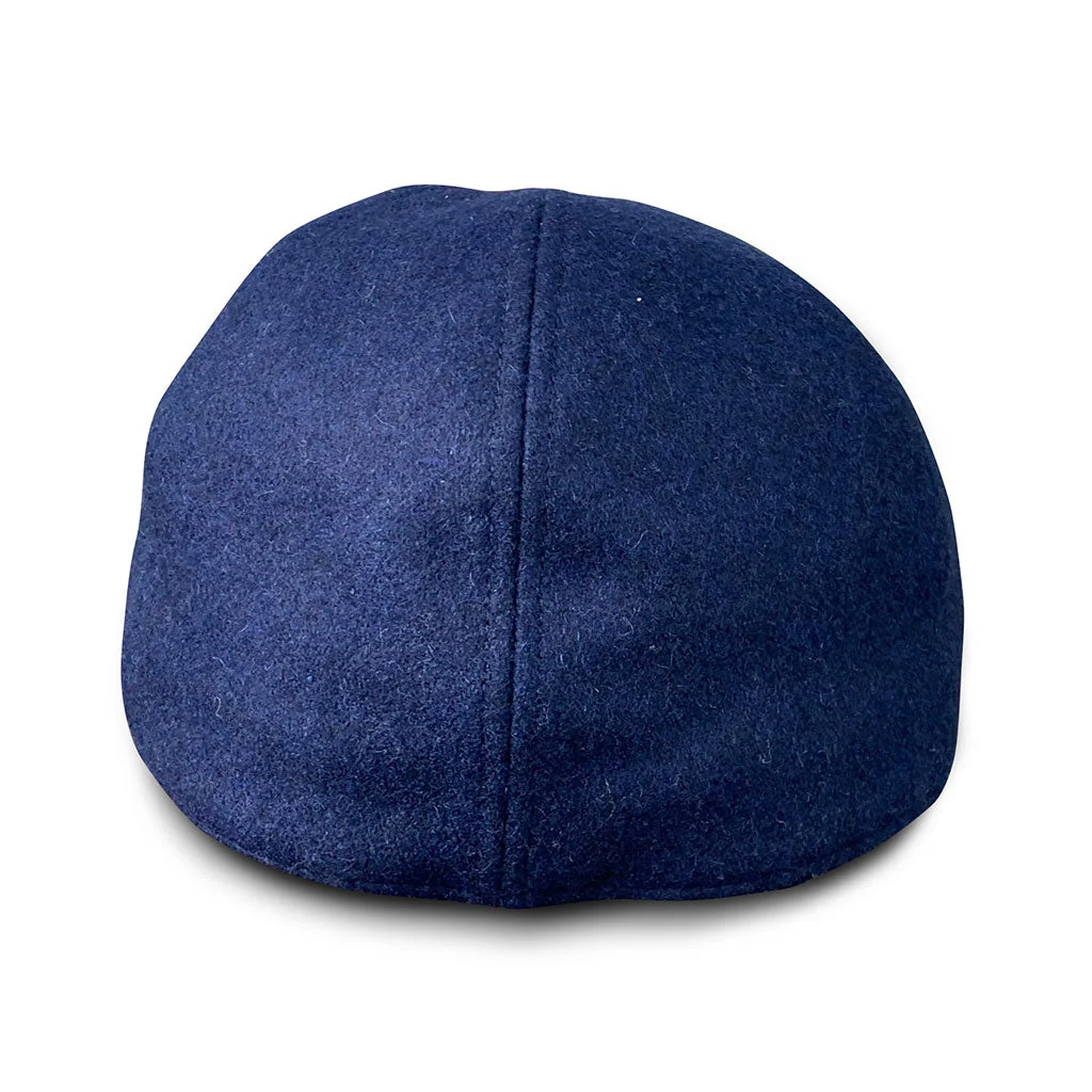 The Kenmore Boston Scally Cap - Navy Blue & Grey Brim - Image 4