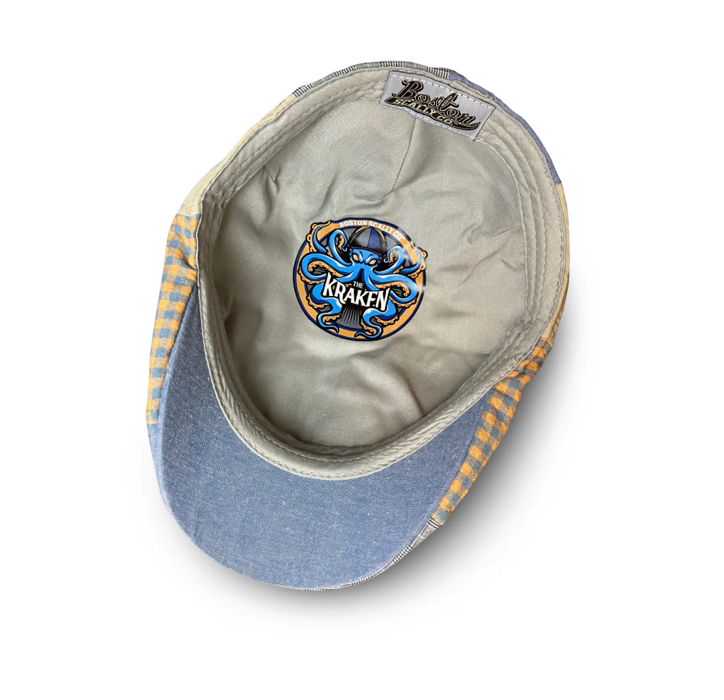 The Kraken Boston Scally Cap - Multi-Color Patchwork - Image 3