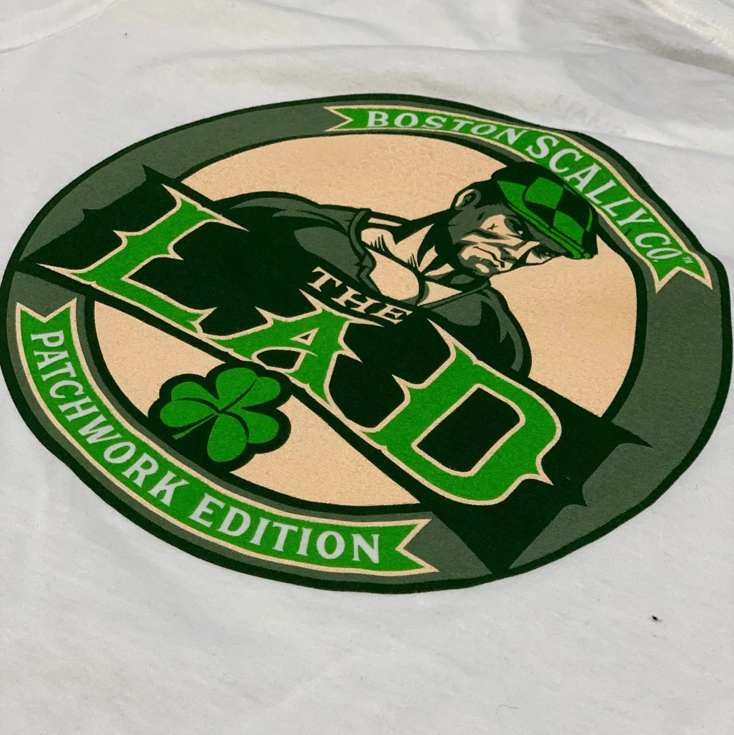 Boston Scally The Lad Long Sleeve Tee T-Shirt - White - Image 2