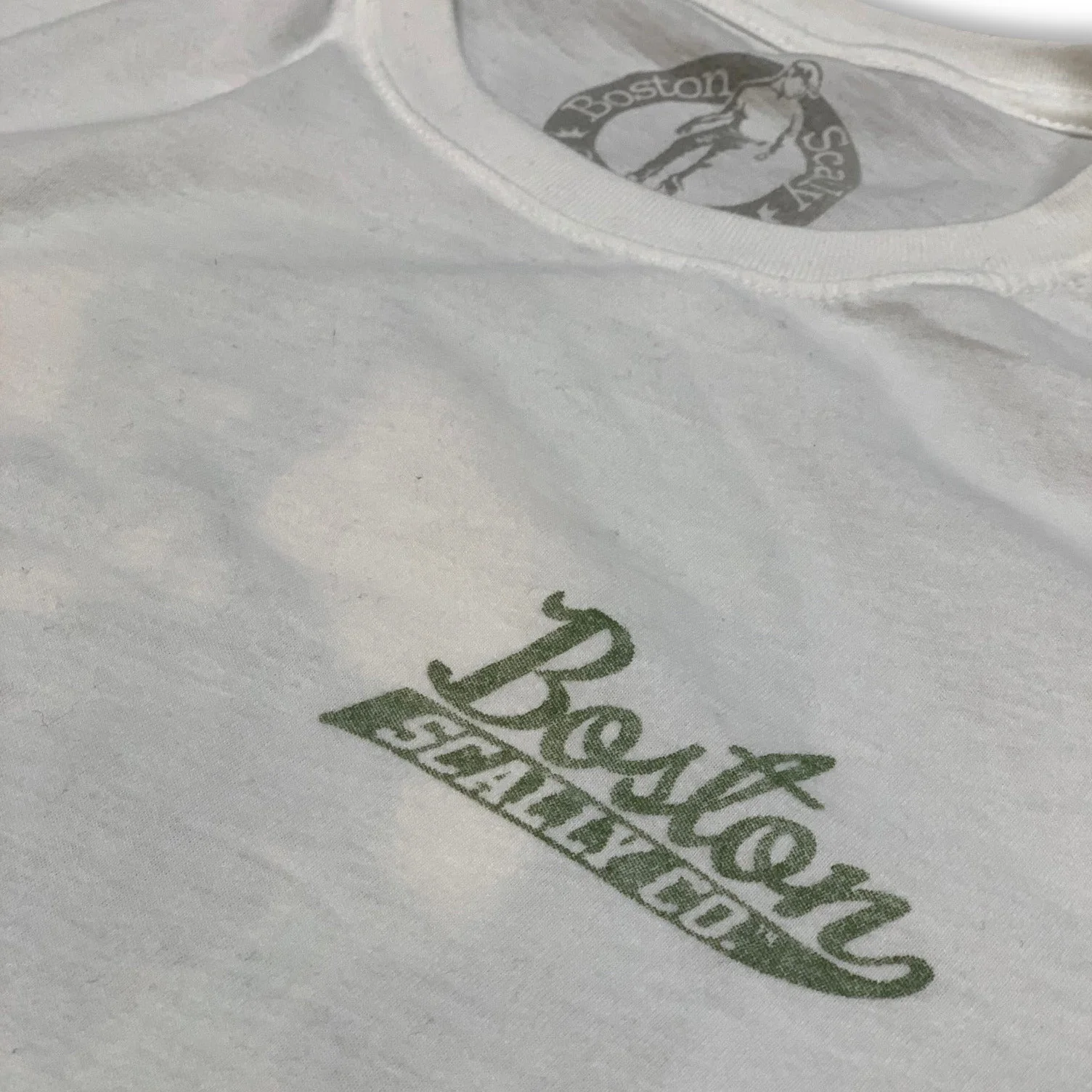 Boston Scally The Lad Long Sleeve Tee T-Shirt - White - Image 3