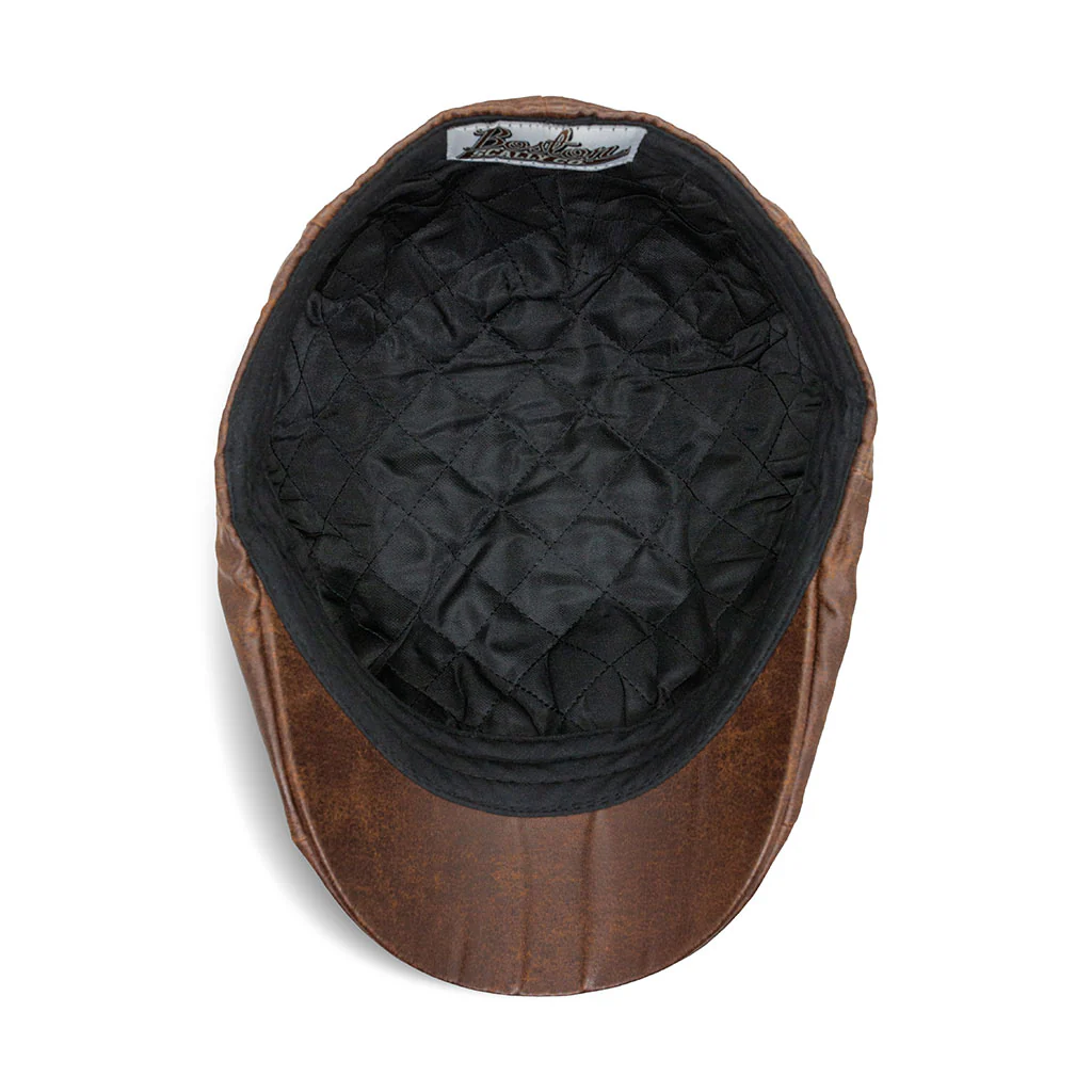 The Scrapyard Boston Scally Cap - Brown - Image 4