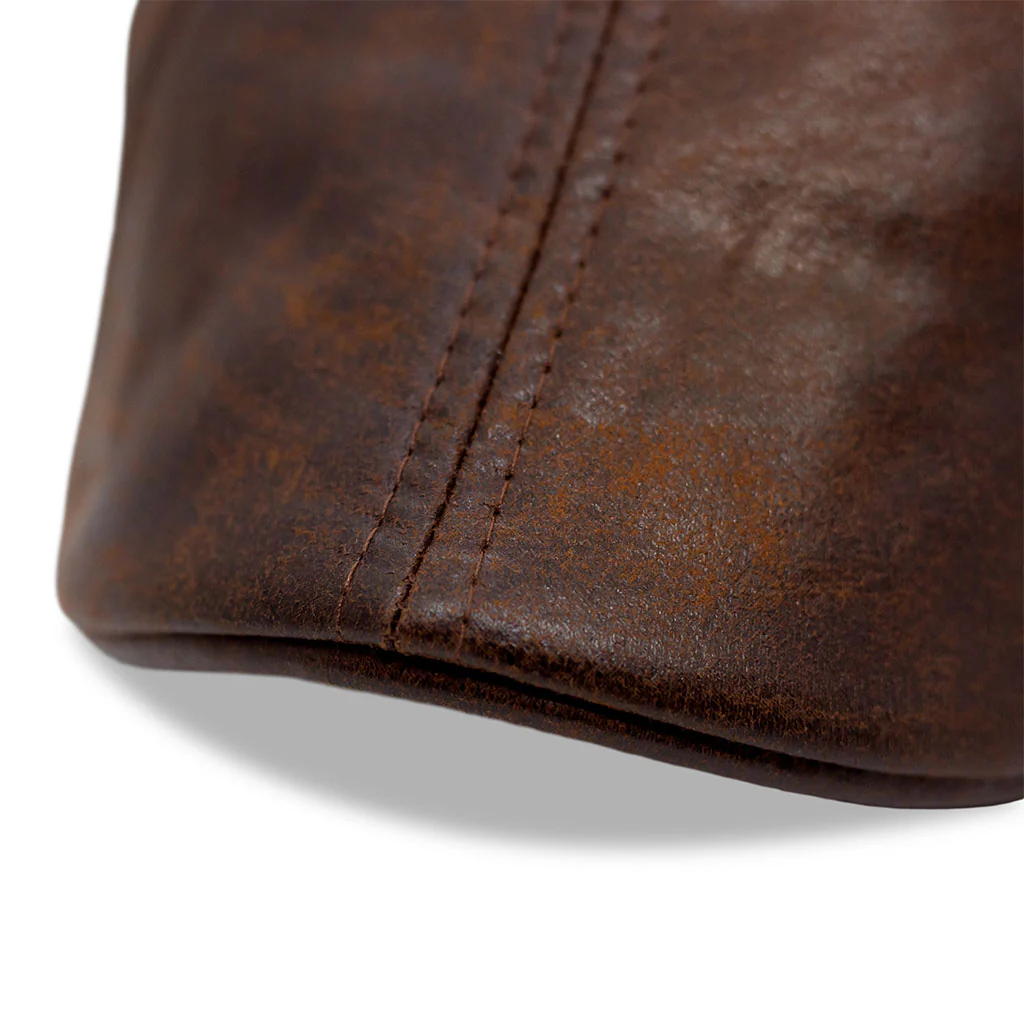 The Scrapyard Boston Scally Cap - Brown - Image 6