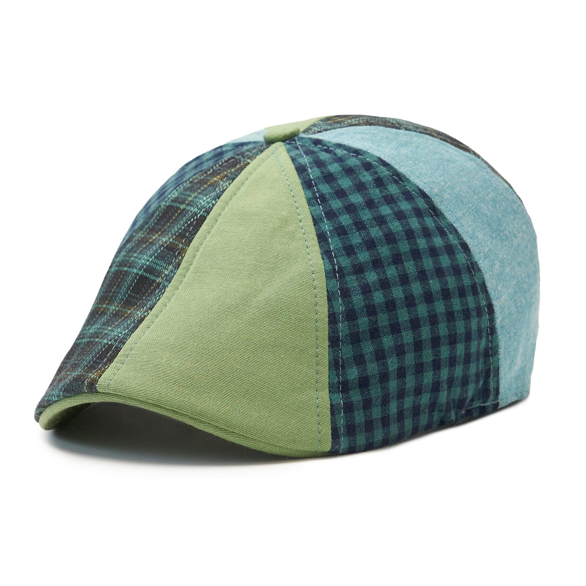 The Loch Ness Boston Scally Cap - Multi-Color Patchwork - Image 3