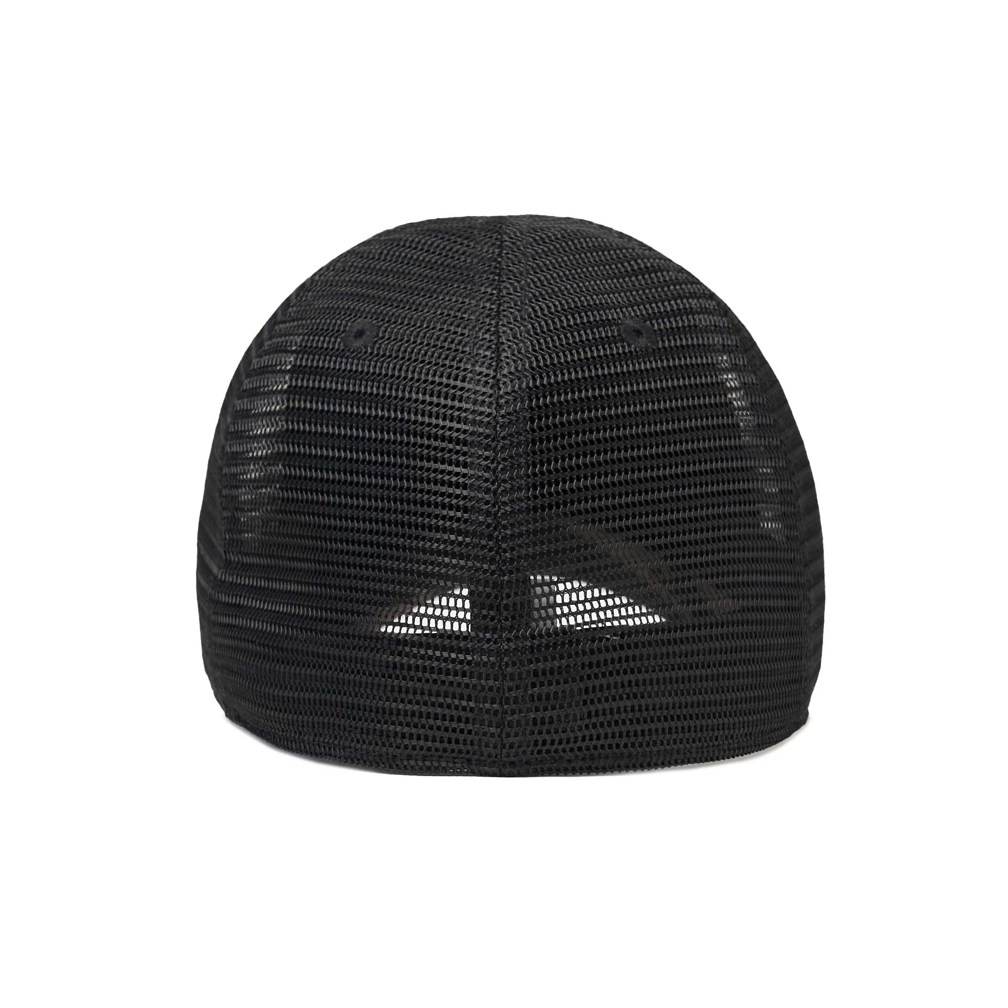 The Mesh Trucker Boston Scally Cap - Camo with Black - Image 6