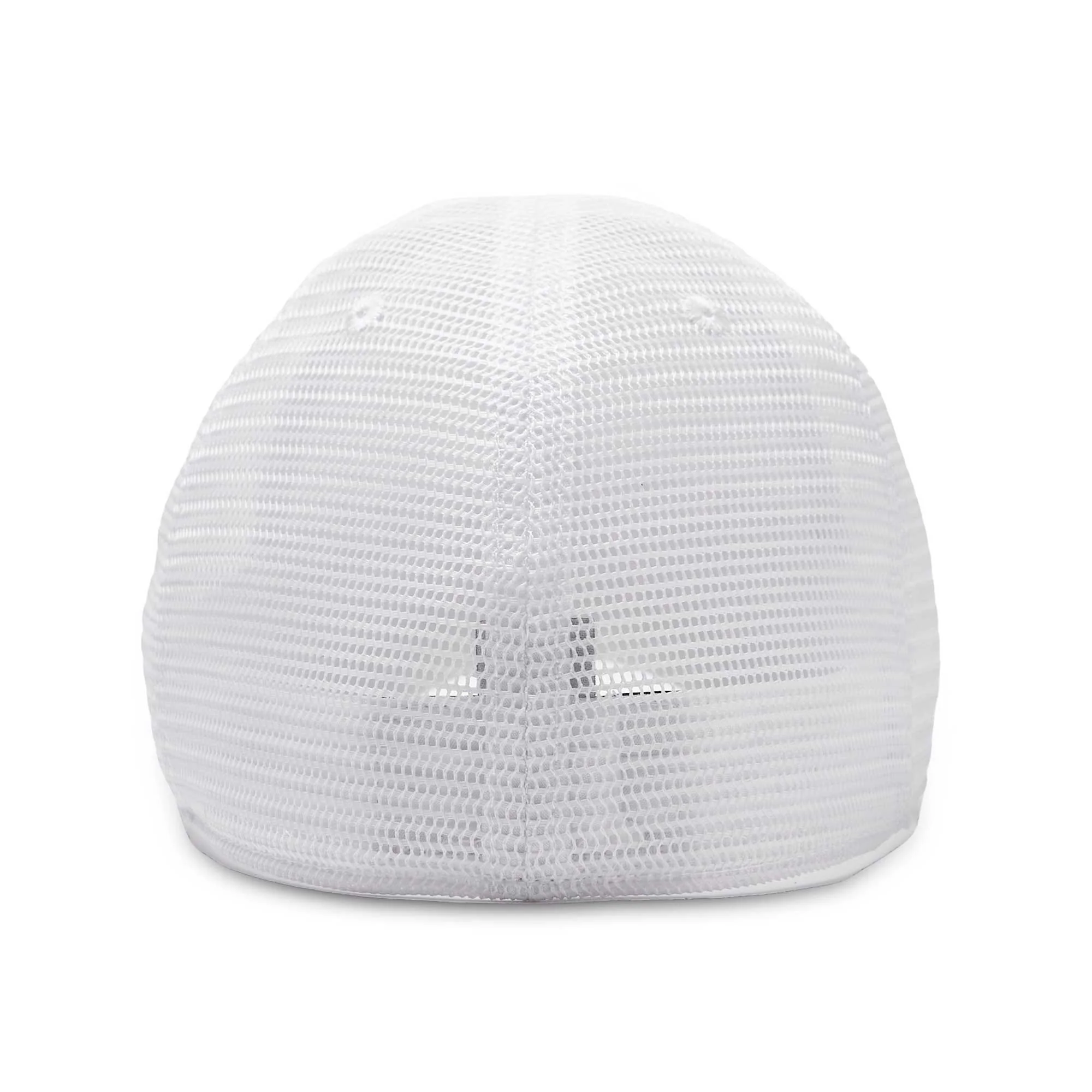 The Mesh Trucker Boston Scally Cap - White with White - Image 6