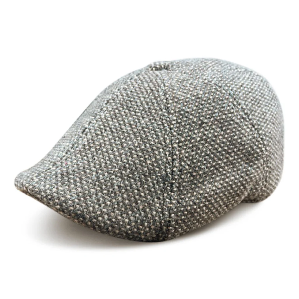 The Newsboy Boston Scally Cap - Grey/Brown - Image 9