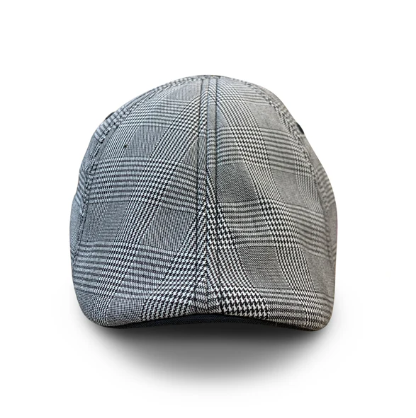 The Plaid Trainer Boston Scally Cap - Light Grey & Black - Image 3