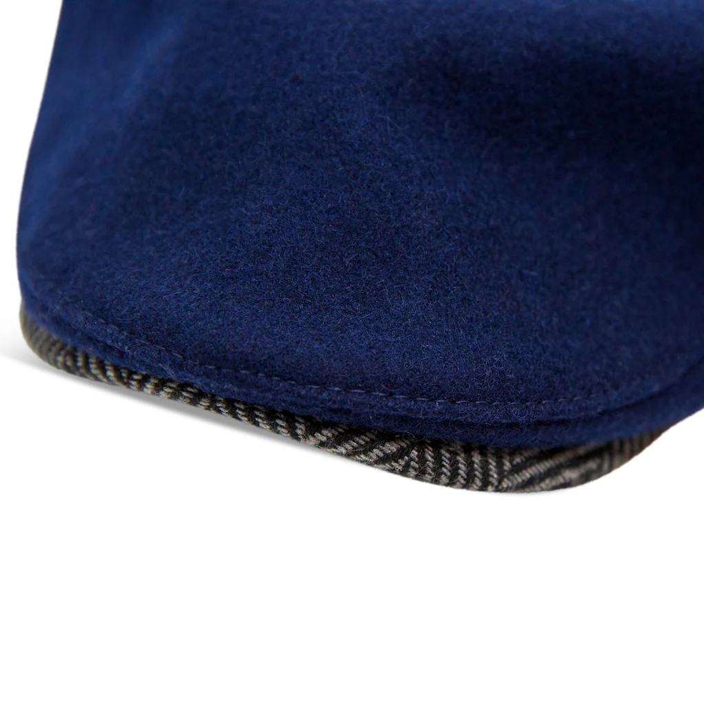 The Sidestreet Boston Scally Cap - Navy - Image 9