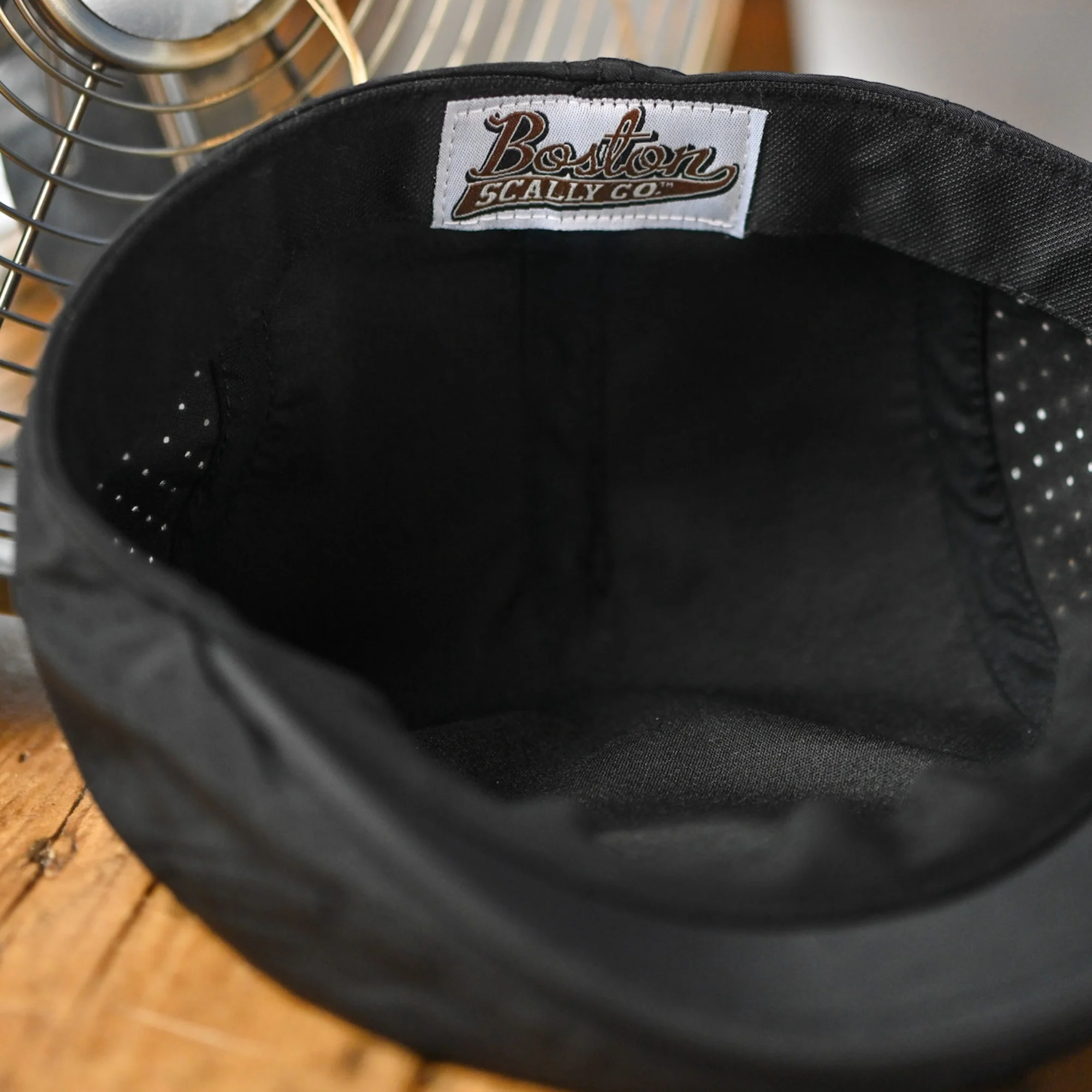 The Cool Air Single Panel Boston Scally Cap - Black - Image 13