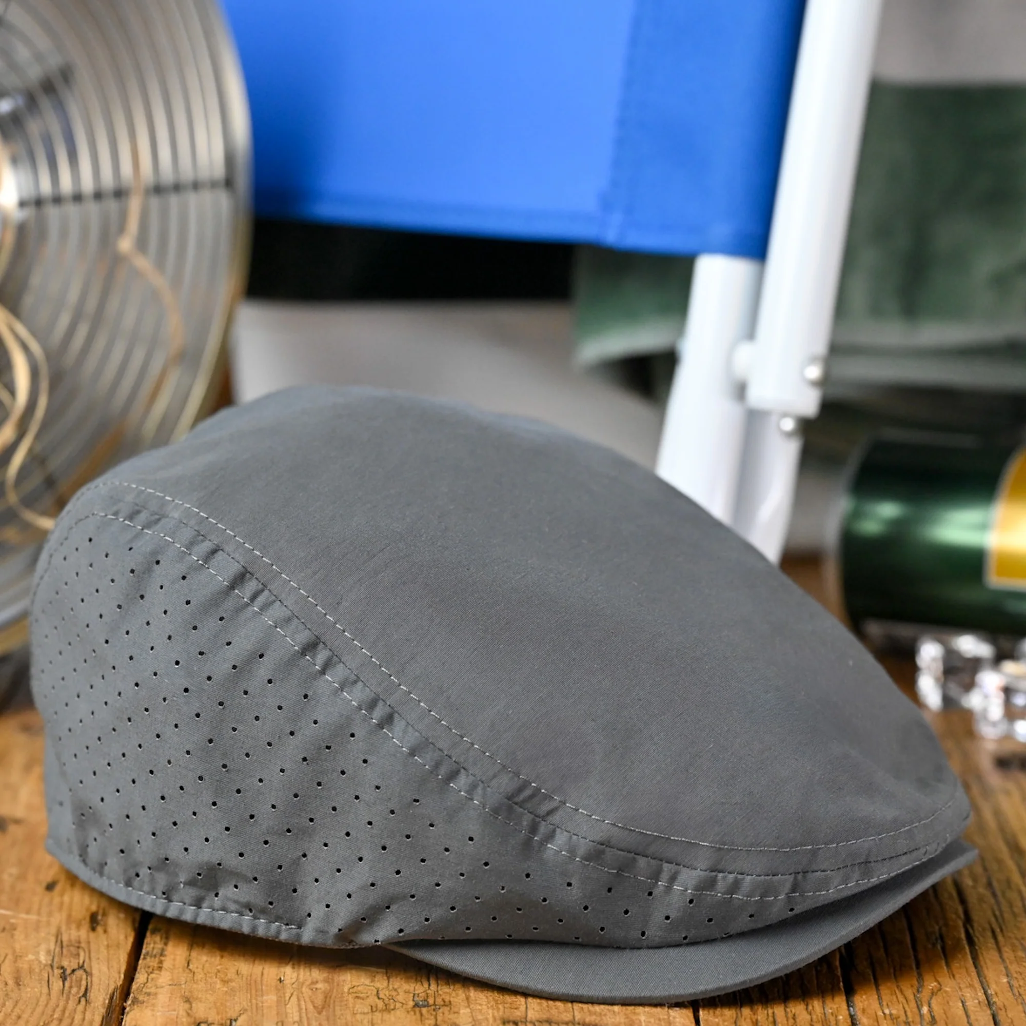The Cool Air Single Panel Boston Scally Cap - Dark Grey - Image 11