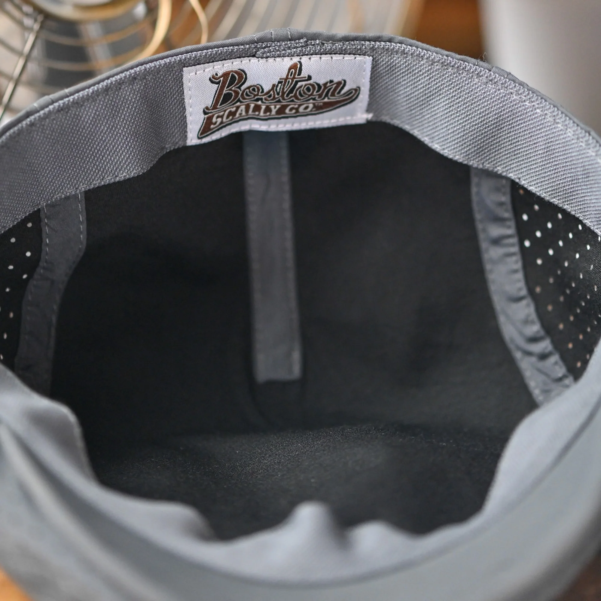 The Cool Air Single Panel Boston Scally Cap - Dark Grey - Image 13