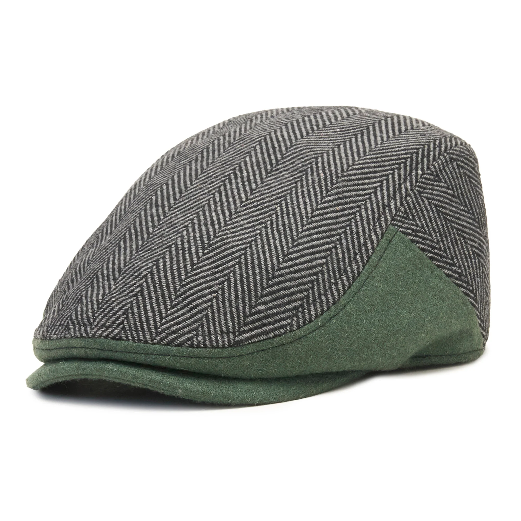 The Southie Boston Scally Cap - Grey Herringbone - Image 3