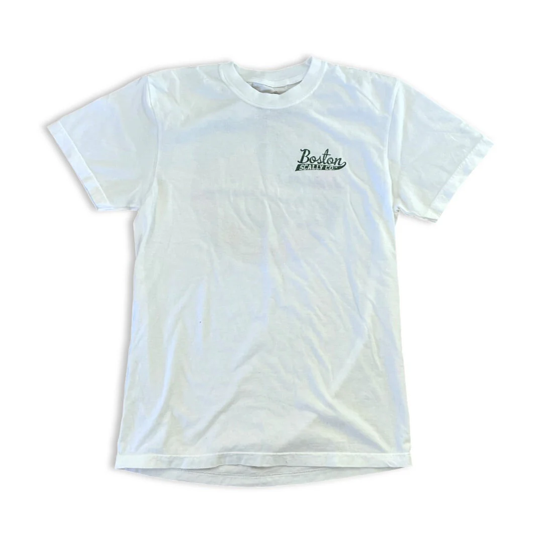 Boston Scally The Stand Tee T-Shirt - Crisp White - Image 3
