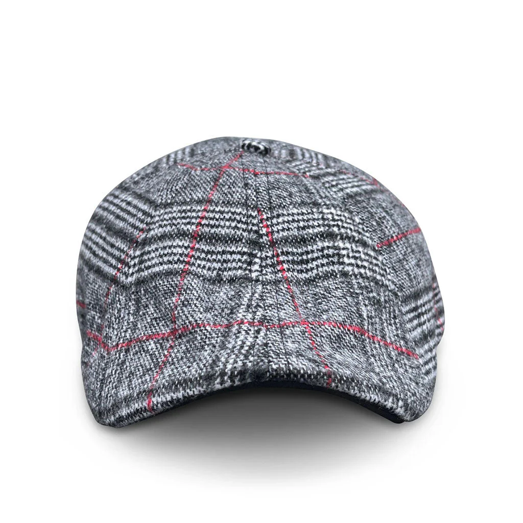 The Sunday Boston Scally Cap - Black Smoke & Red - Image 3