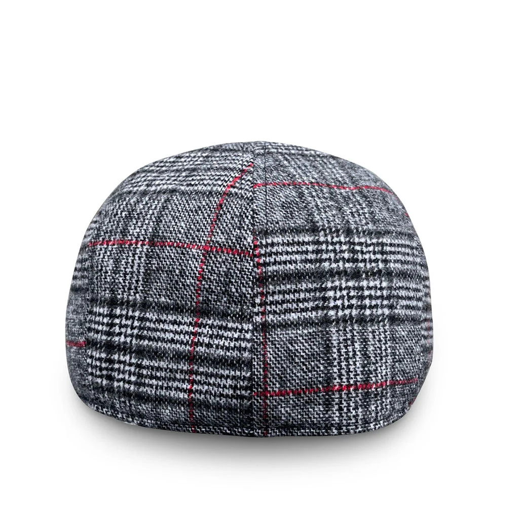The Sunday Boston Scally Cap - Black Smoke & Red - Image 5