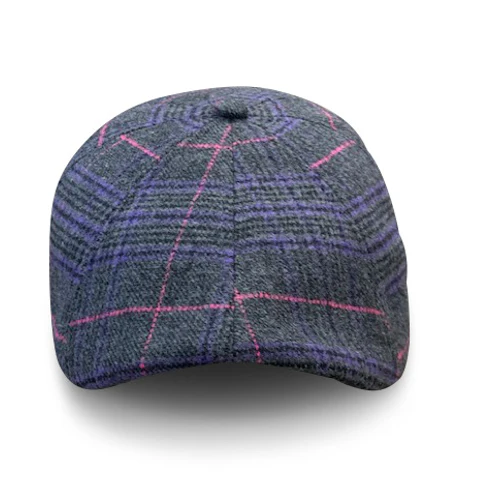 The Sunday Boston Scally Cap - Purple Plaid - Image 4