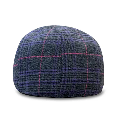 The Sunday Boston Scally Cap - Purple Plaid - Image 5