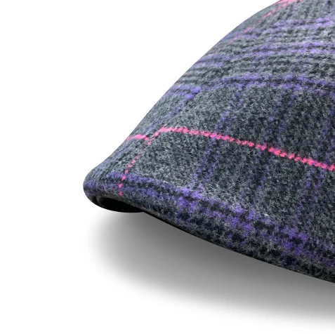 The Sunday Boston Scally Cap - Purple Plaid - Image 6