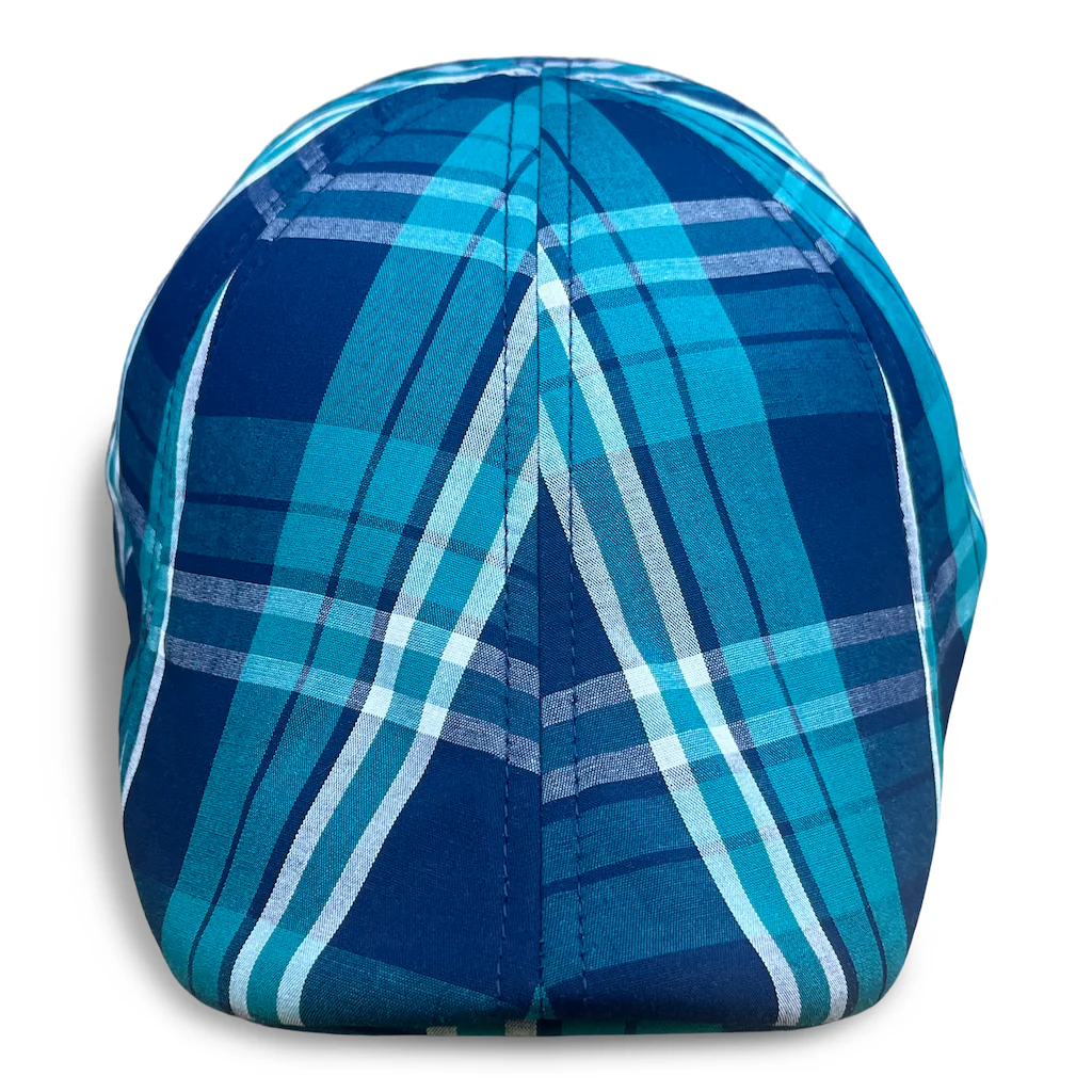 The Sweetwater Plaid Trainer Boston Scally Cap - Tealwater - Image 4