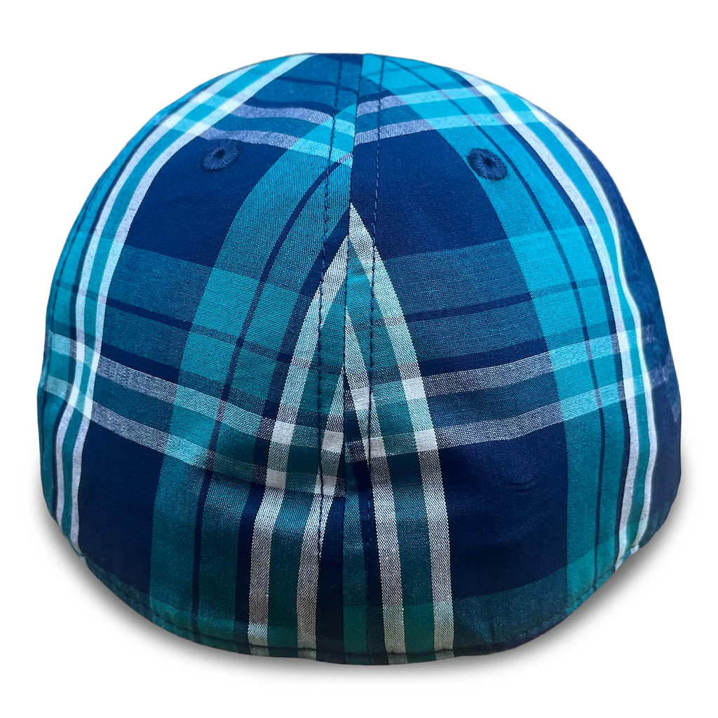 The Sweetwater Plaid Trainer Boston Scally Cap - Tealwater - Image 5