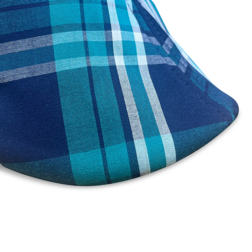 The Sweetwater Plaid Trainer Boston Scally Cap - Tealwater - Image 6