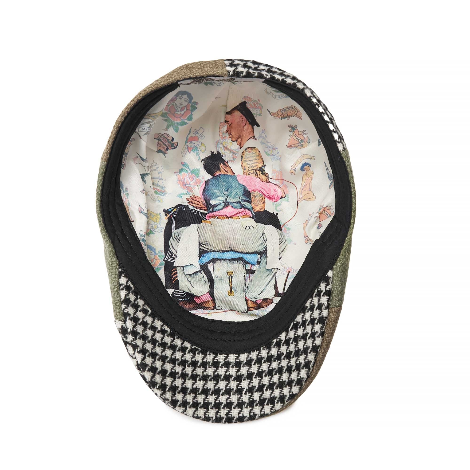 The Tattoo Artist Boston Scally Cap - Patchwork - Image 3