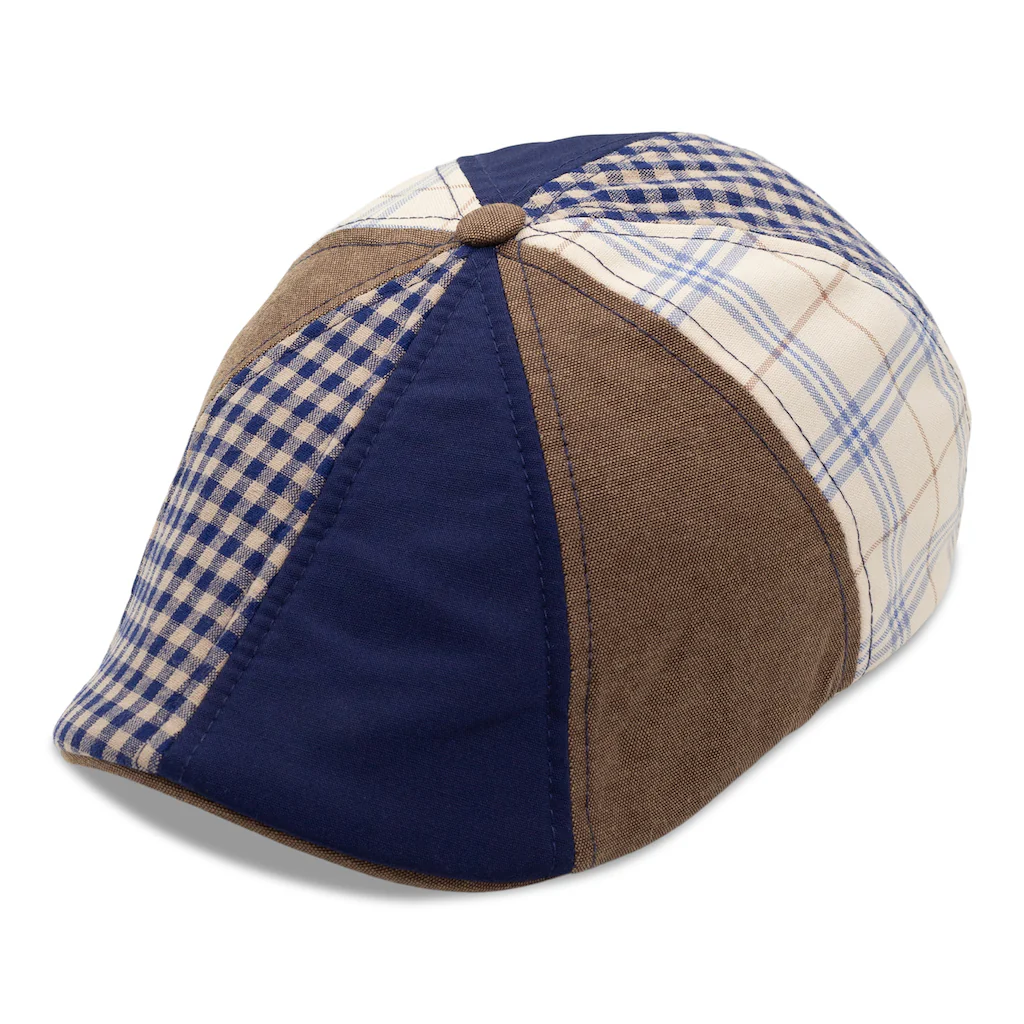 The Triple Crown Boston Scally Cap - Plaid Patchwork - Image 3