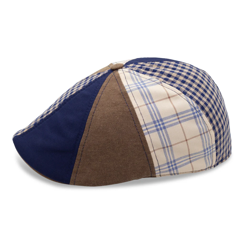 The Triple Crown Boston Scally Cap - Plaid Patchwork - Image 5