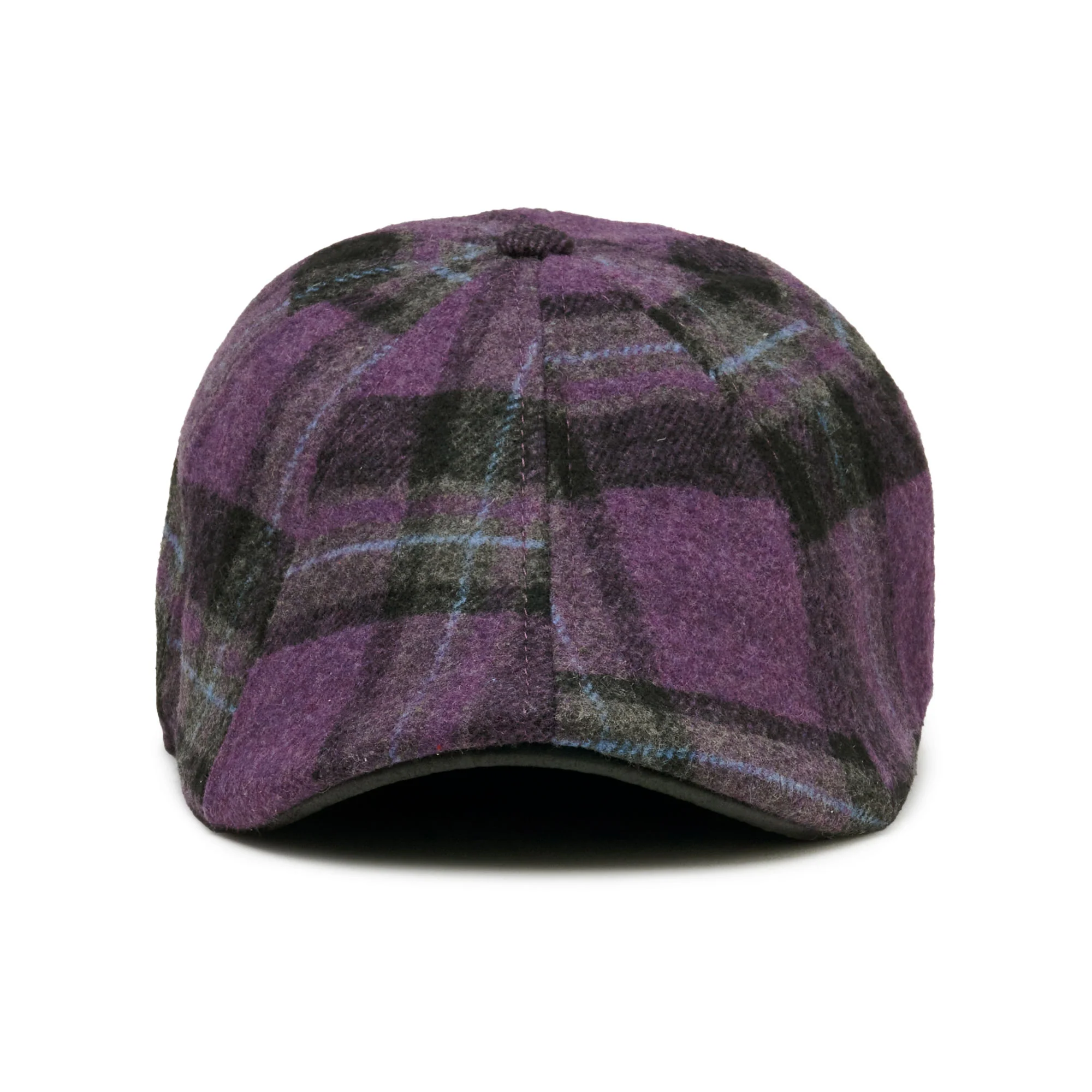 The Violet Rose Plaid Peaky Boston Scally Cap - Purple Plaid - Image 5