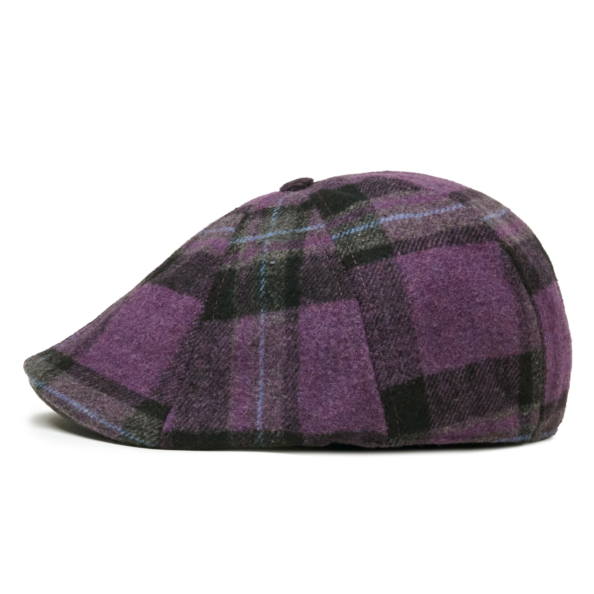 The Violet Rose Plaid Peaky Boston Scally Cap - Purple Plaid - Image 8