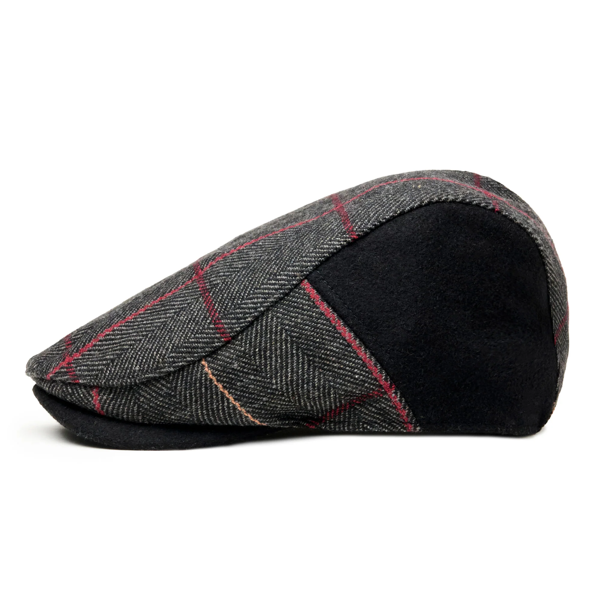 The Whiskey Boston Scally Cap - Smoke & Rye Plaid - Image 7