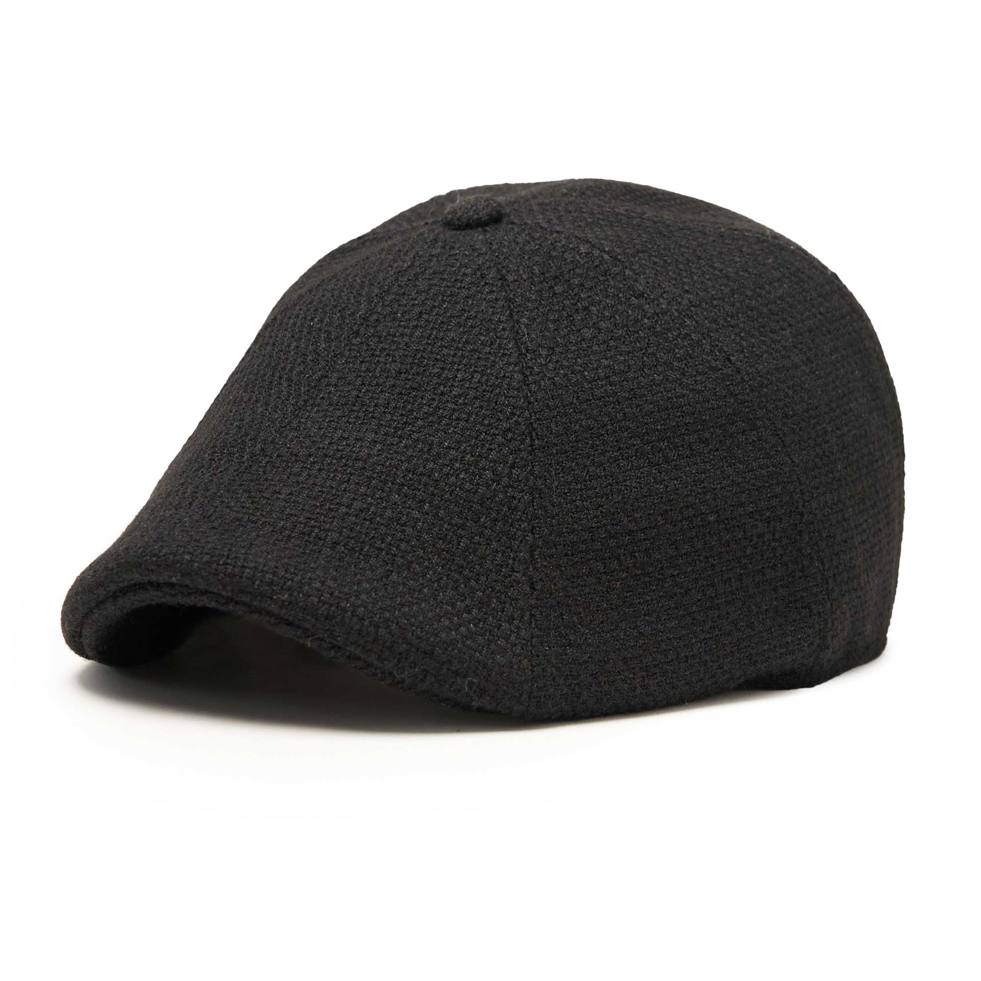 The Woven Peaky Boston Scally Cap - Black - Image 3
