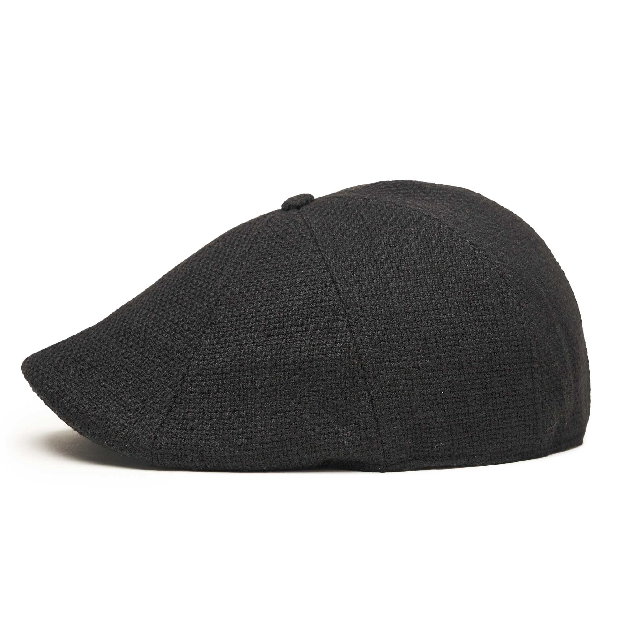 The Woven Peaky Boston Scally Cap - Black - Image 7