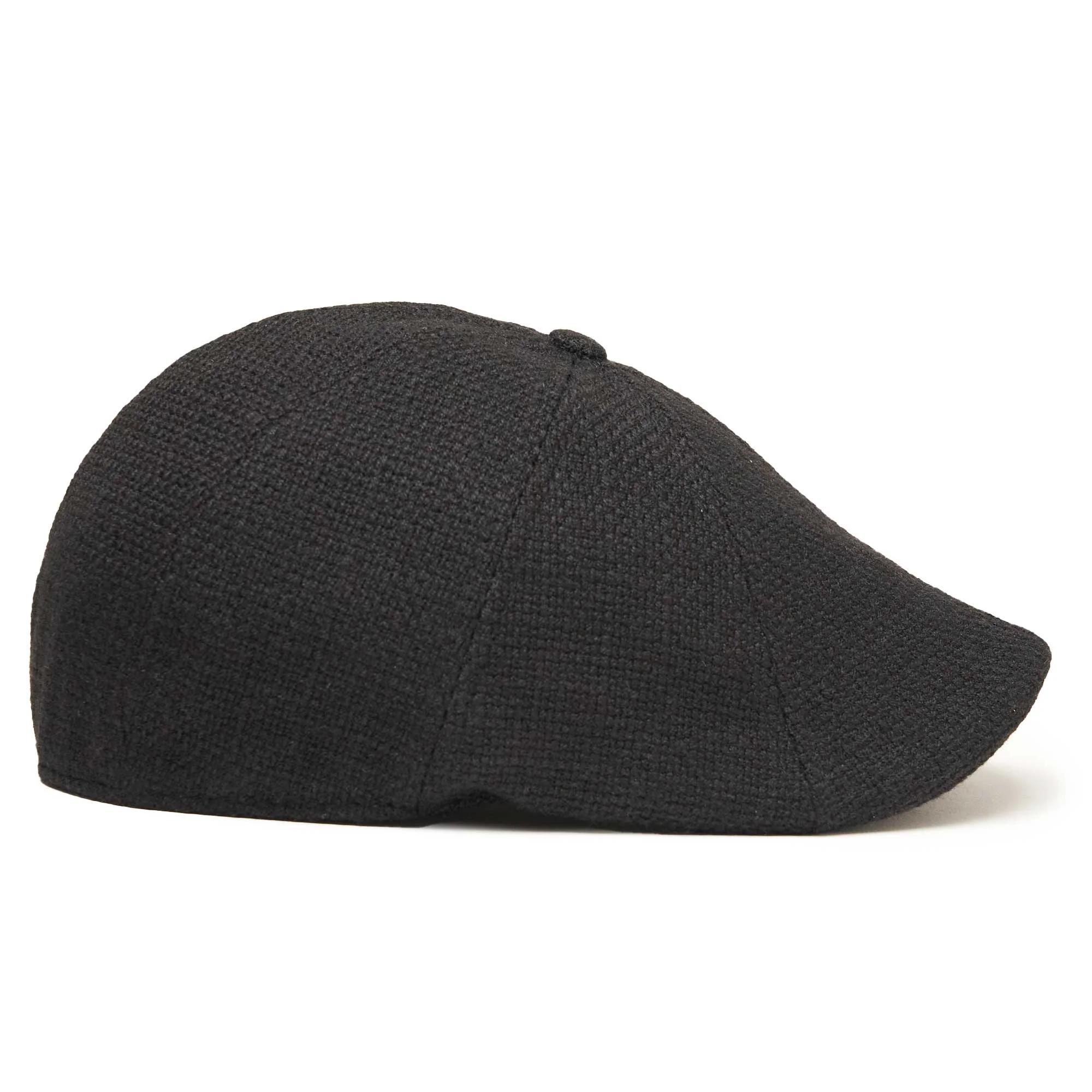 The Woven Peaky Boston Scally Cap - Black - Image 8