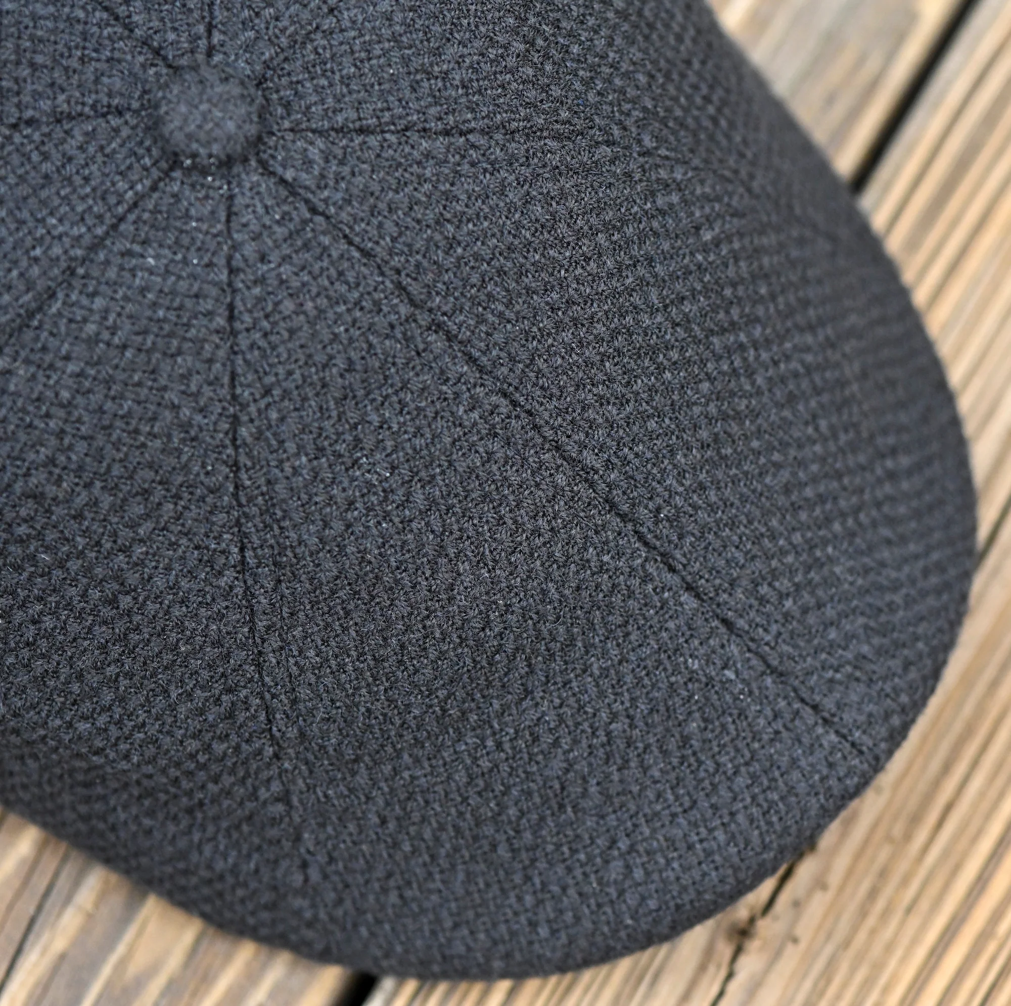 The Woven Peaky Boston Scally Cap - Black - Image 9